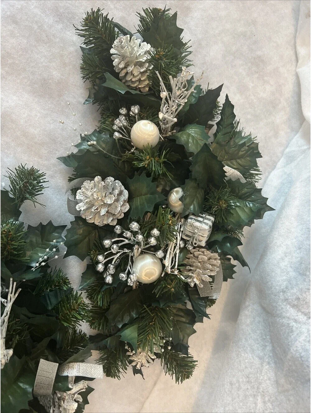 Lot Of 2 Christmas Candle Holder Silver